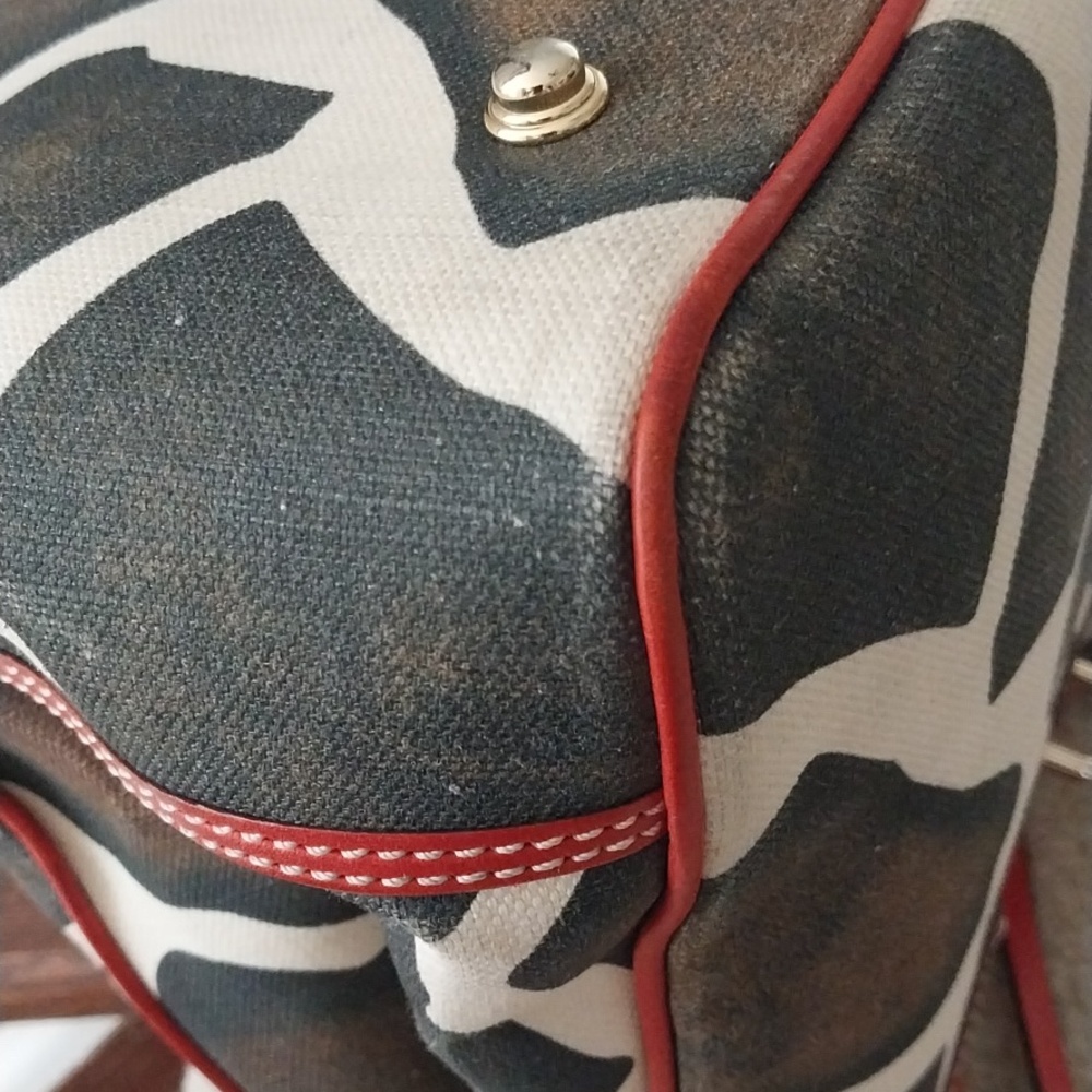 Dooney & Bourke Giraffe Print Tote Bag - Picture 9 of 16